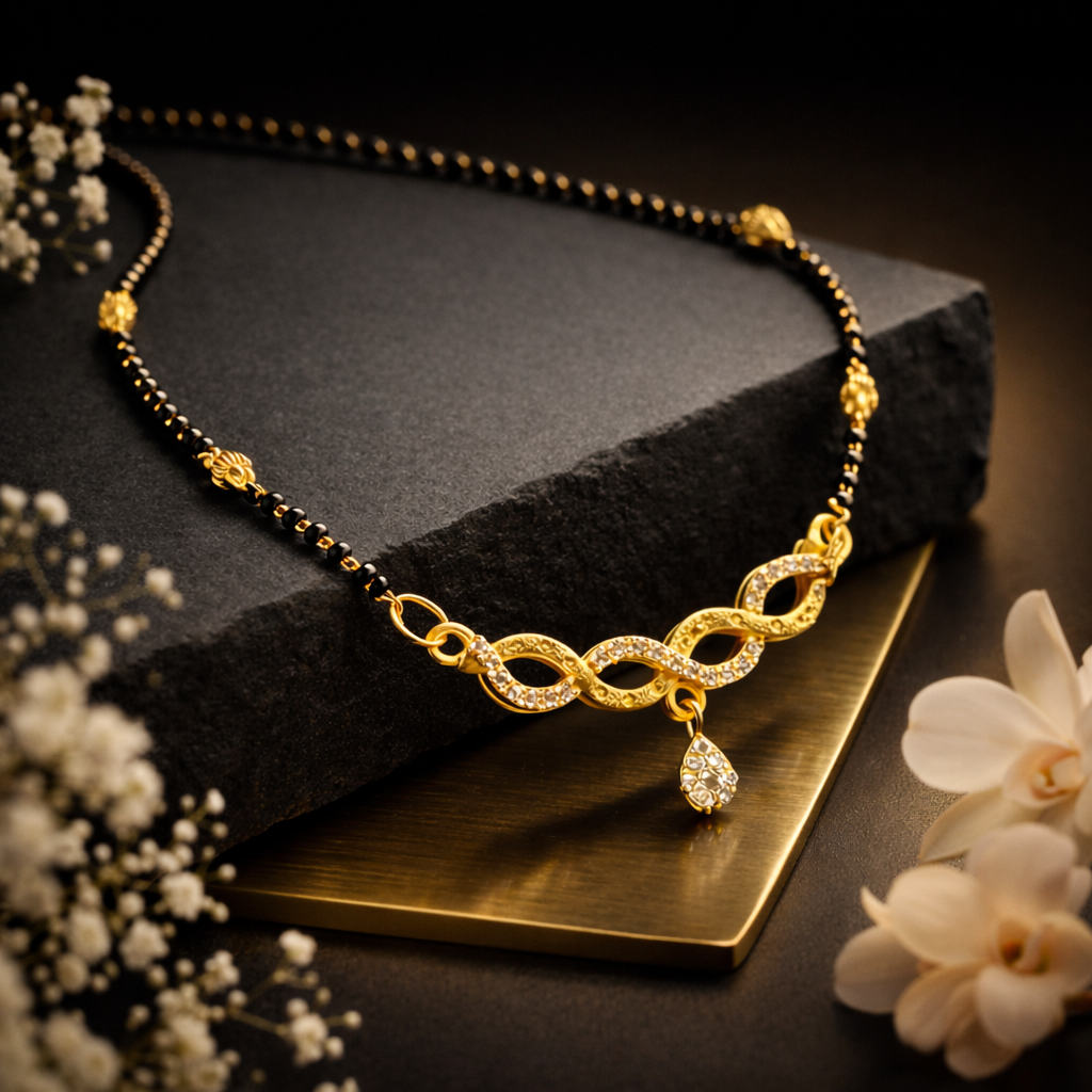 Infinity Drop Micro Gold Mangalsutra