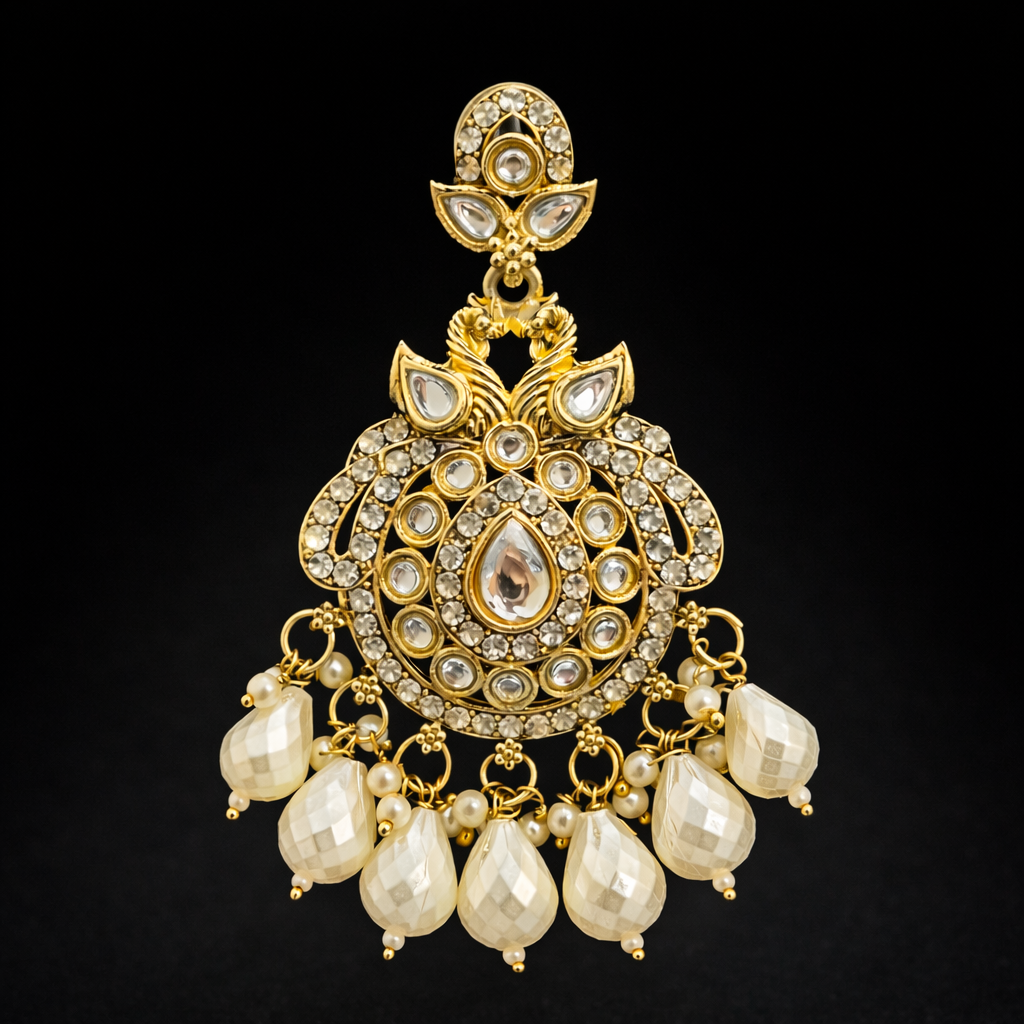 Kundan Pearl Bridal Set