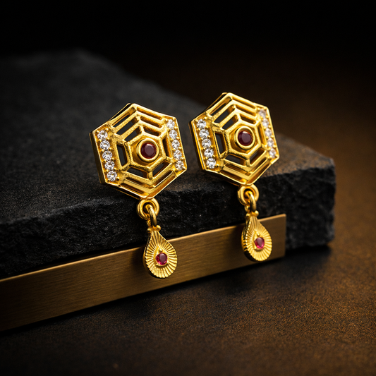 Micro Gold Pendant Necklace