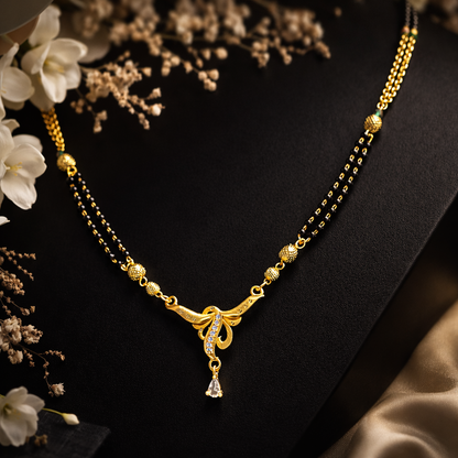 Grace Drop Micro Gold Mangalsutra