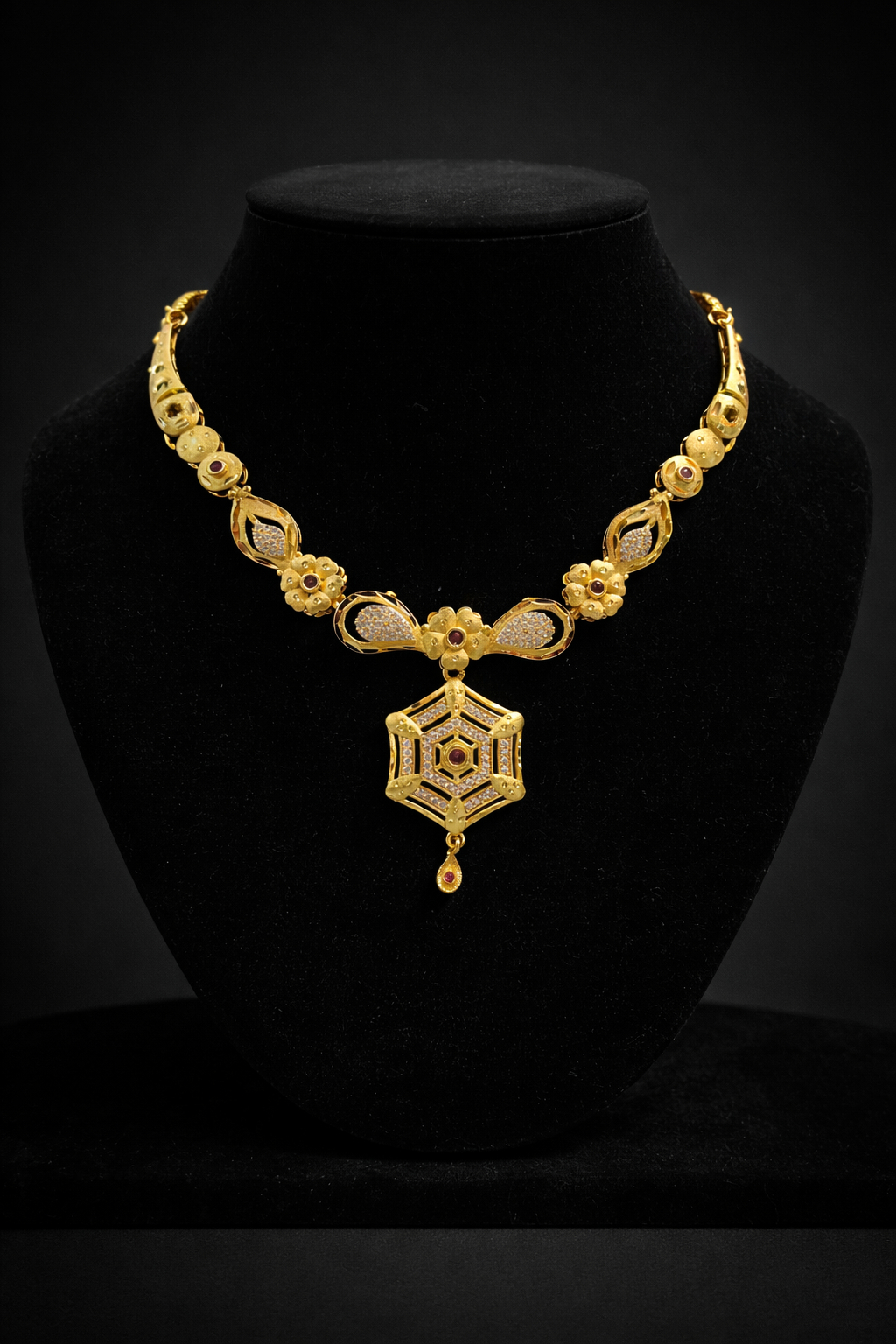 Micro Gold Pendant Necklace