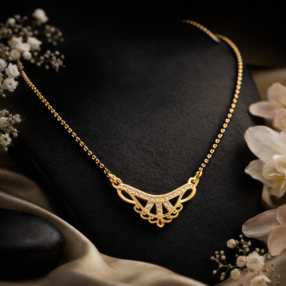 Curve Micro Gold Mangalsutra