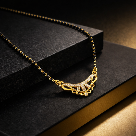 Curve Micro Gold Mangalsutra