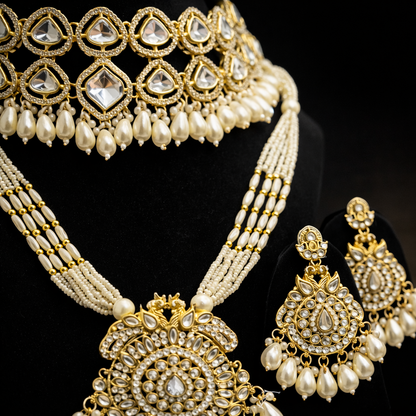 Kundan Pearl Bridal Set