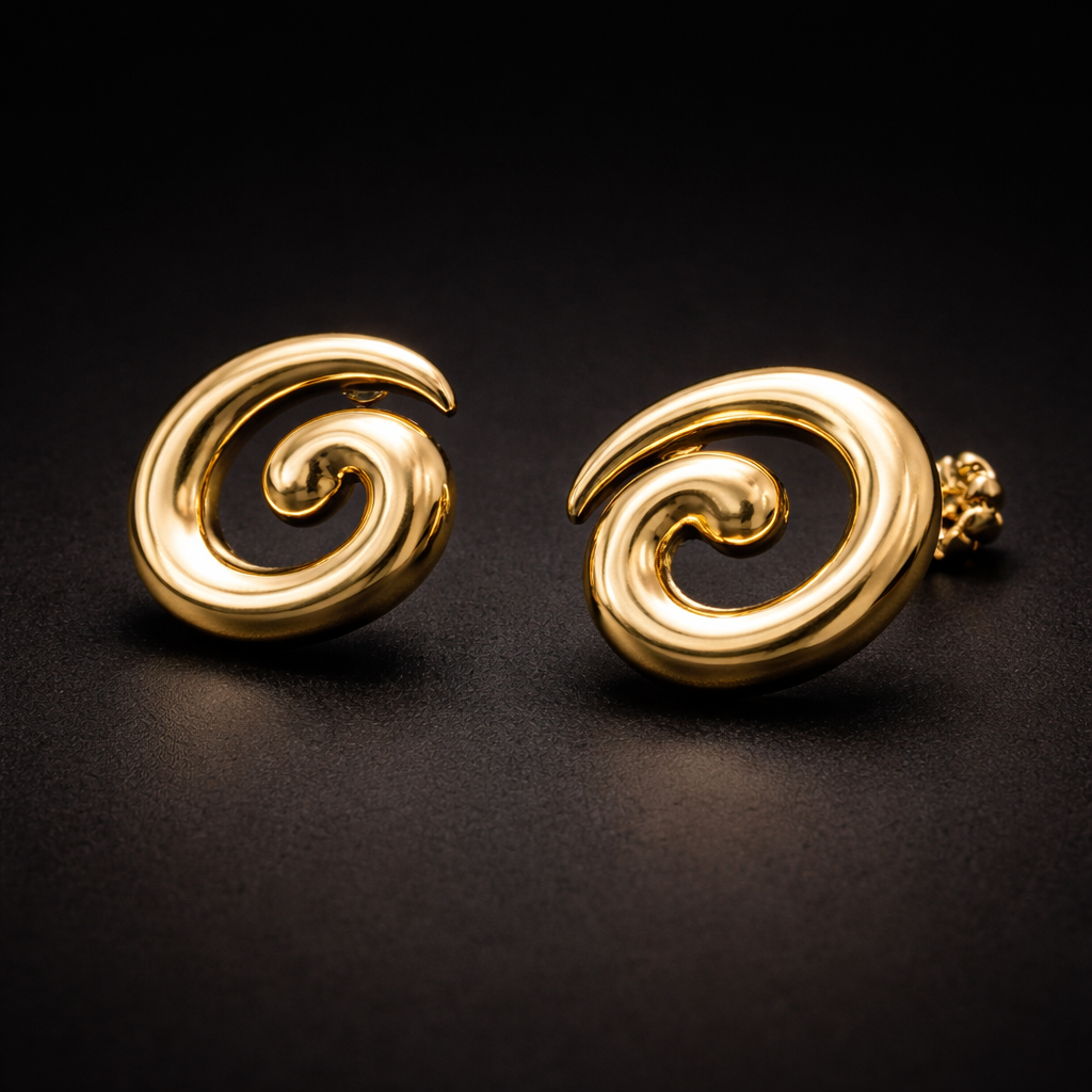 Spiral Anti-Tarnish Earrings