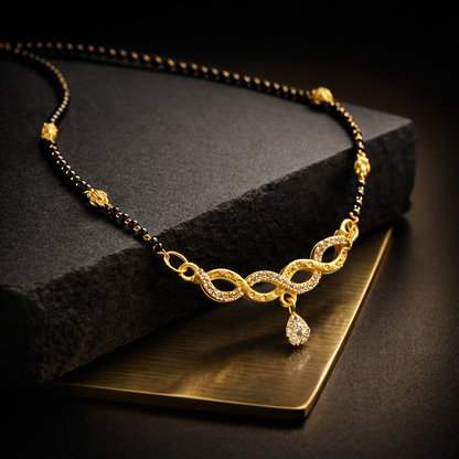 Infinity Drop Micro Gold Mangalsutra